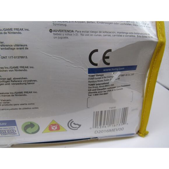 NEW Tomy 20th Anniversary Pikachu Plush Stuffed Animal In Zipper Case 2016 8" - Picture 8 of 12